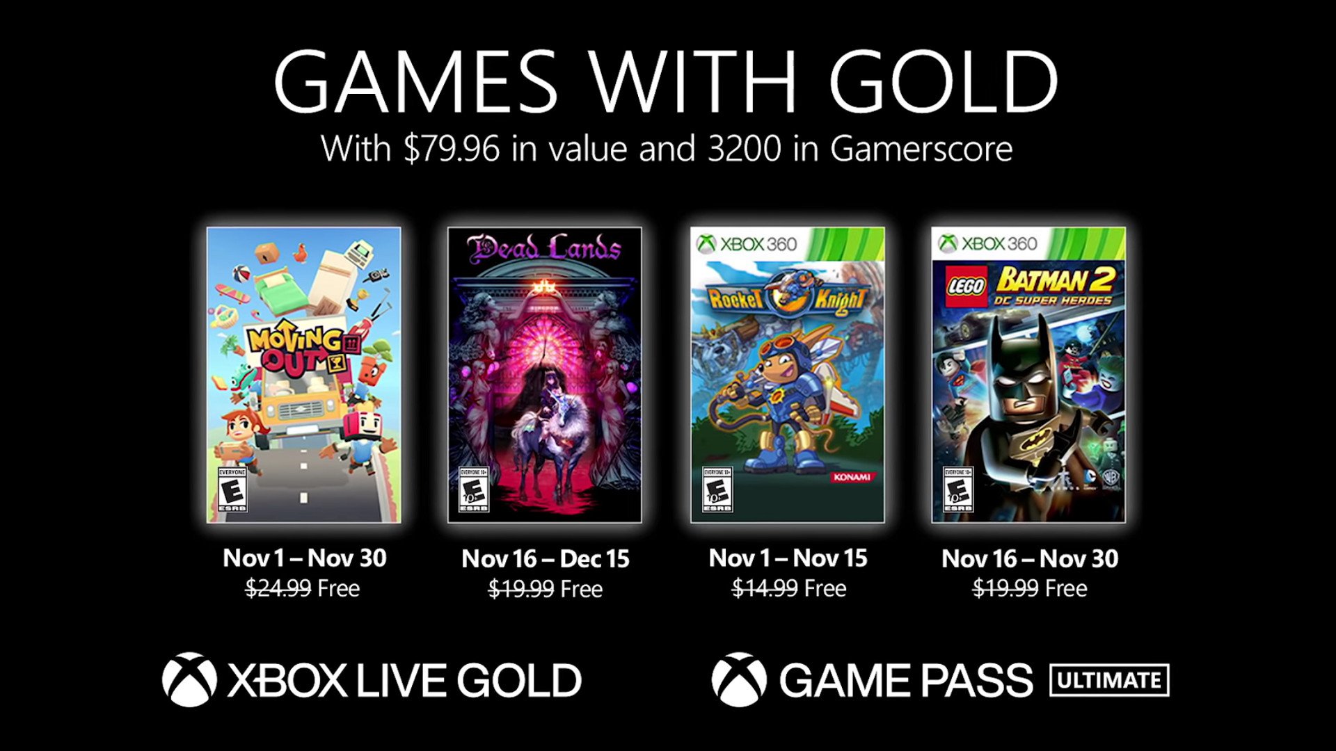 Xbox Games with Gold for November includes Moving Out, Kingdom Two