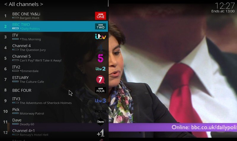 Kodi live TV