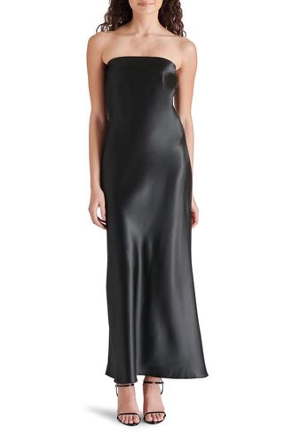 Jessamine Strapless Stretch Satin Dress