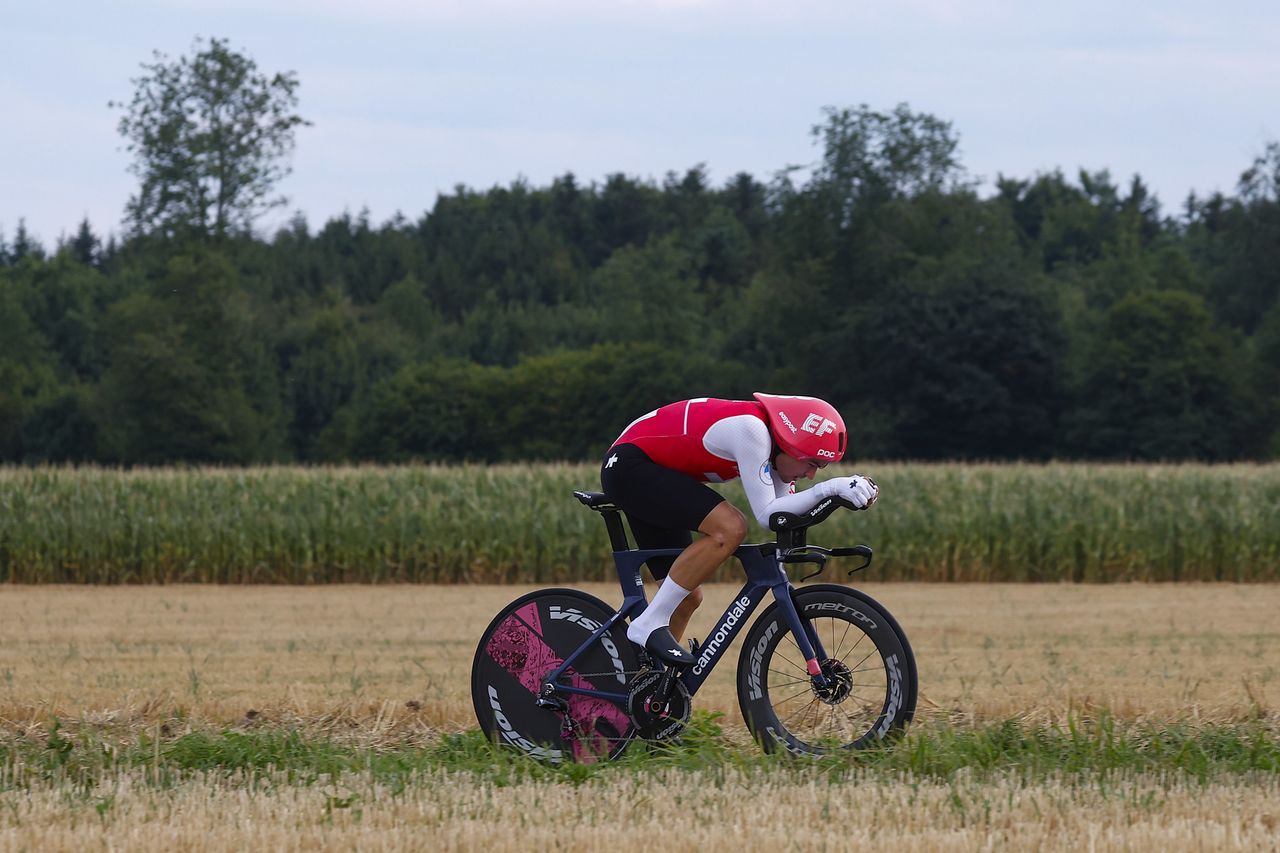 European Championships Munich 2022 - 2022 UEC Road Elite European Championships - Men's ITT - 17/08/2022 - Stefan Bissegger (SUI) - photo Luca Bettini/UEC/SprintCyclingAgency&Acirc;&copy;2022