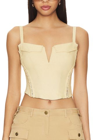 Leslie Cargo Corset Top