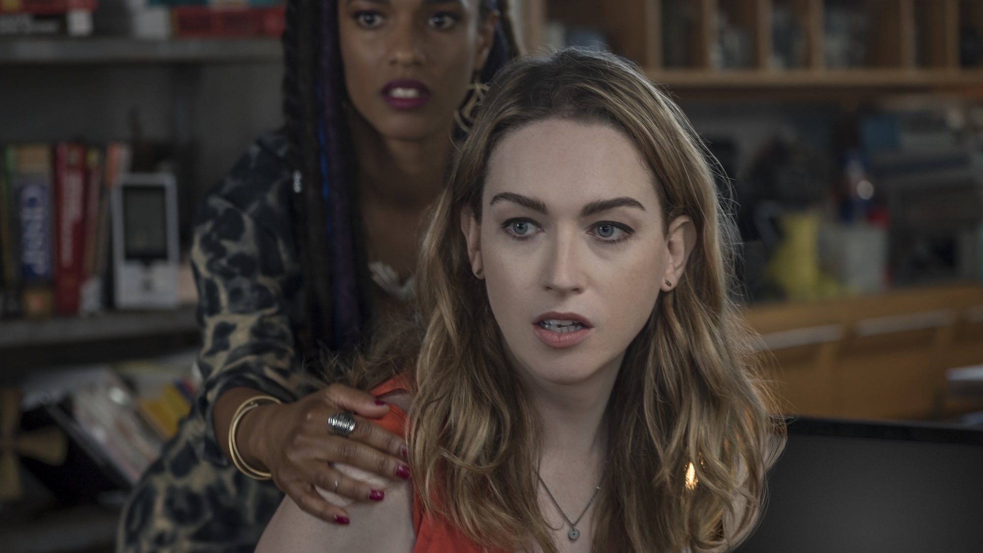 Amanita standing behind Nomi in Sense8