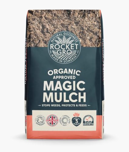Rocketgro Organic Magic Mulch - 50l - Chemical-Free Natural Garden Mulch, Eco-Friendly Organic Fertilizer for Soil Enrichment, Enriched With N:p:k, Microbes &amp;amp; Nutrients