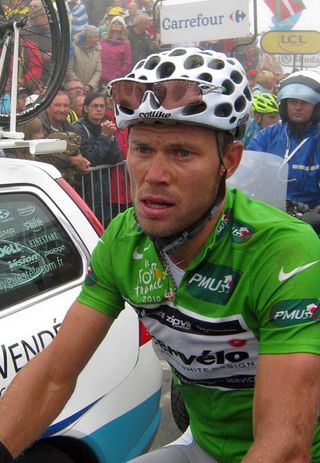 A tired looking Thor Hushovd (Cervelo TestTeam) finished 30 minutes behind Schleck but kept the green points jersey.