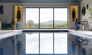 indoor swimming pool with aluminium windows