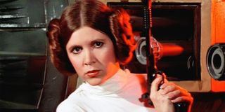 Carrie Fisher as Princess Leia in Star Wars: A New Hope