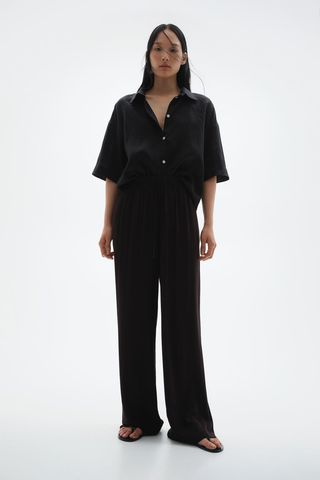 Wide Pull-On Trousers