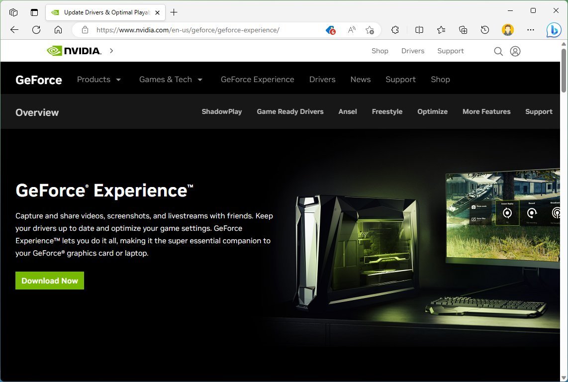 Nvidia GeForce エクスペリエンス