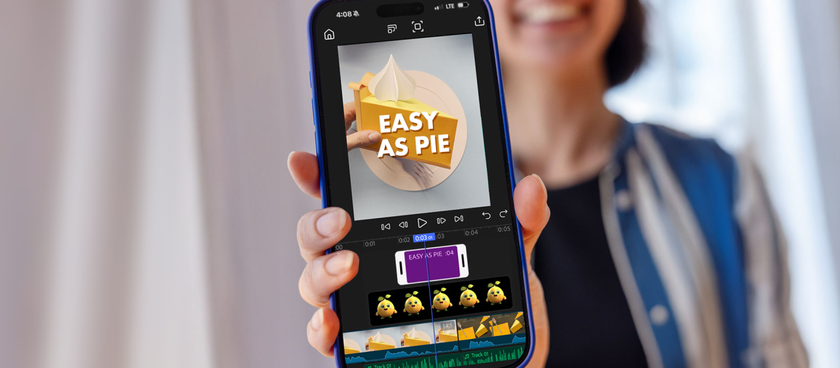 Press material showing Adobe Premiere for iPhone in action