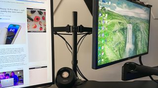 Huanuo dual monitor stand