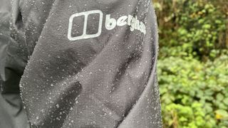 Berghaus MTN Guide Hyper Alpha water beading on material