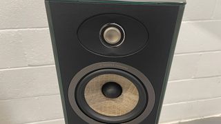 Focal Aria Evo X No3 floorstanding speakers slight downward angle showing drive units