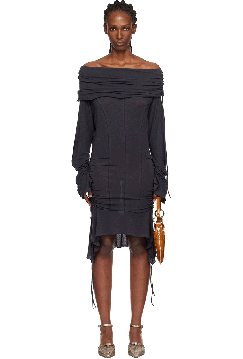 Gray Mg-Petrol Minidress