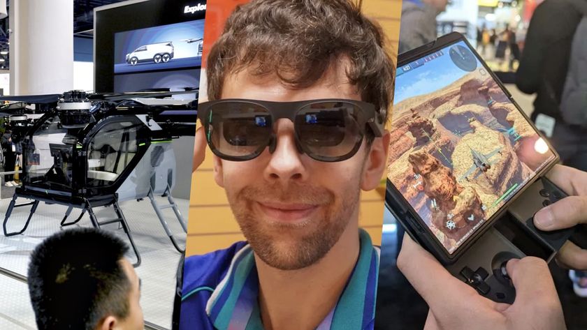 CES Day 5 with snart glasses, gaming controller and fkying car