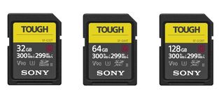 The Sony Tough cards are available in three capacities