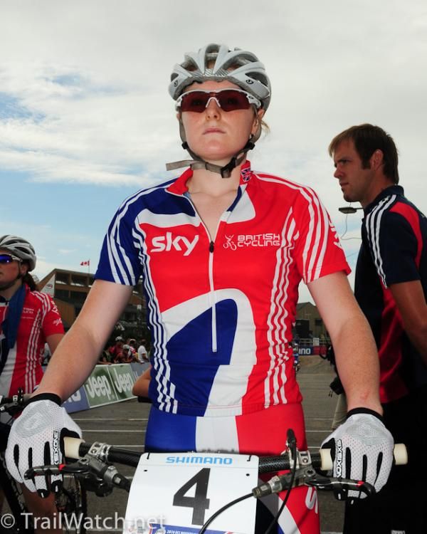 Annia Last (Great Britain) on the start line.
