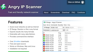 Angry IP Scanner website screenshot