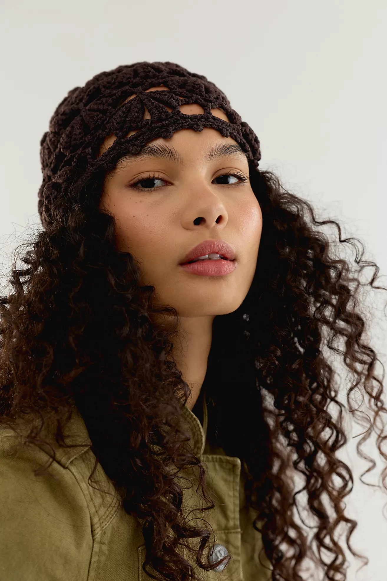 Cora Crochet Knit Skull Cap
