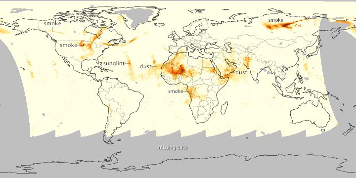 aerosol, pollution, smoke, fire, dust storm, astmosphere