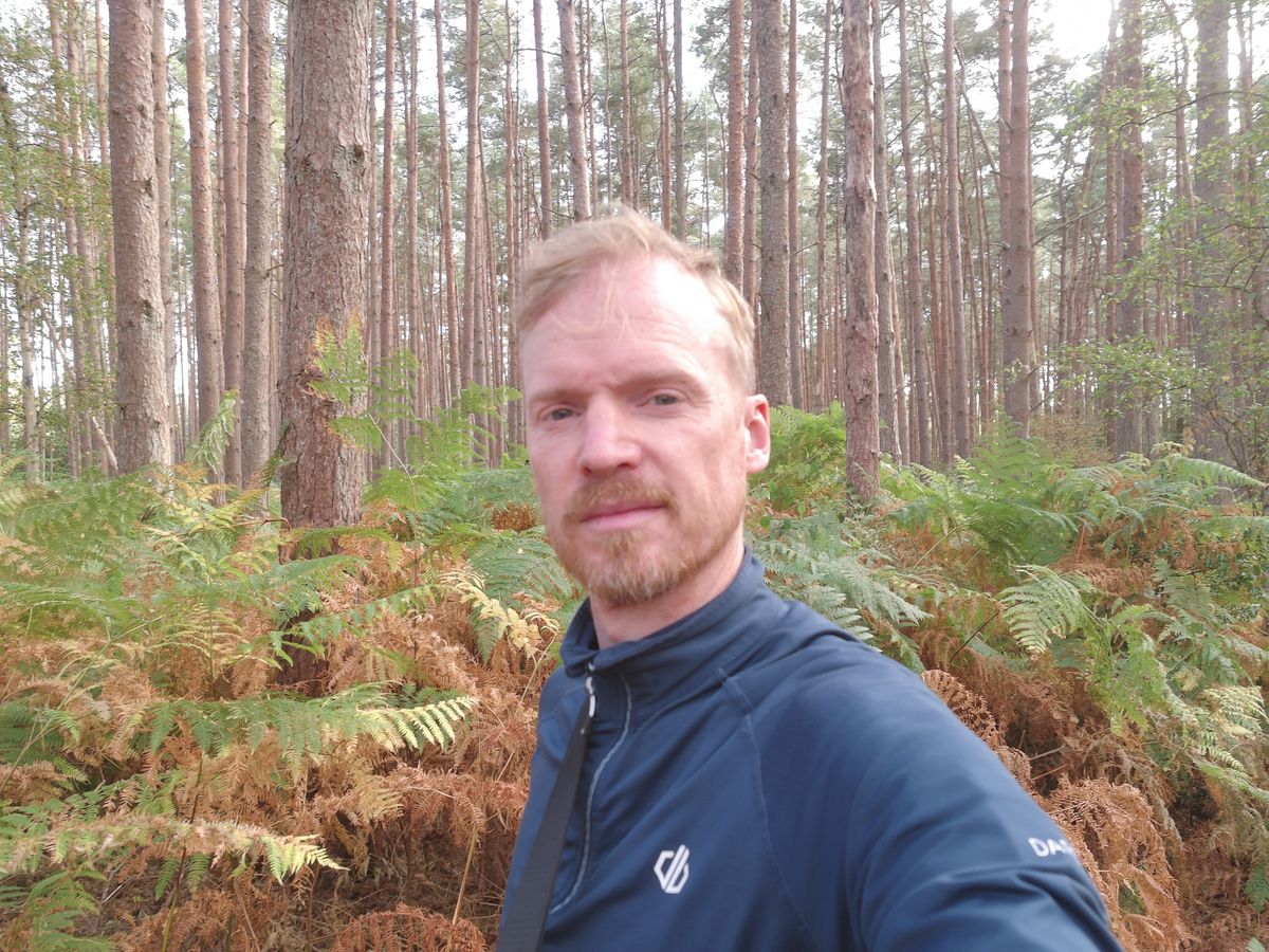 Man in UK woodland