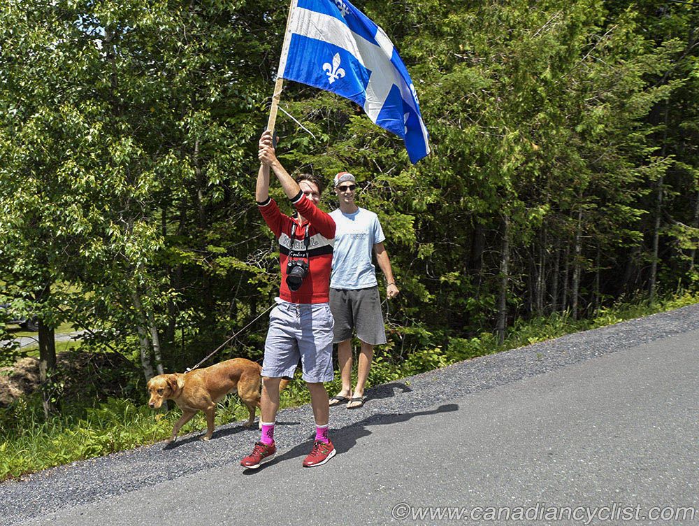 The fans were out, criss-crossing the course to see the riders multiple times