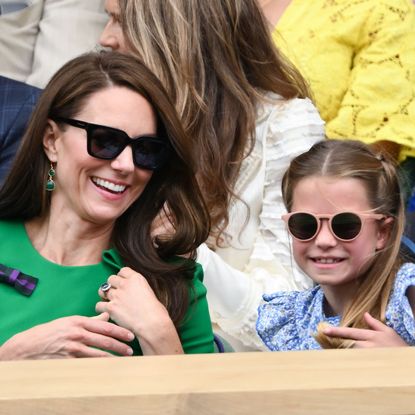 Princess Catherine and Princess Charlotte at Wimbledon