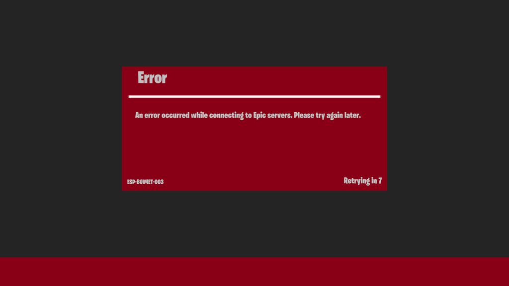 fortnite error message ps5