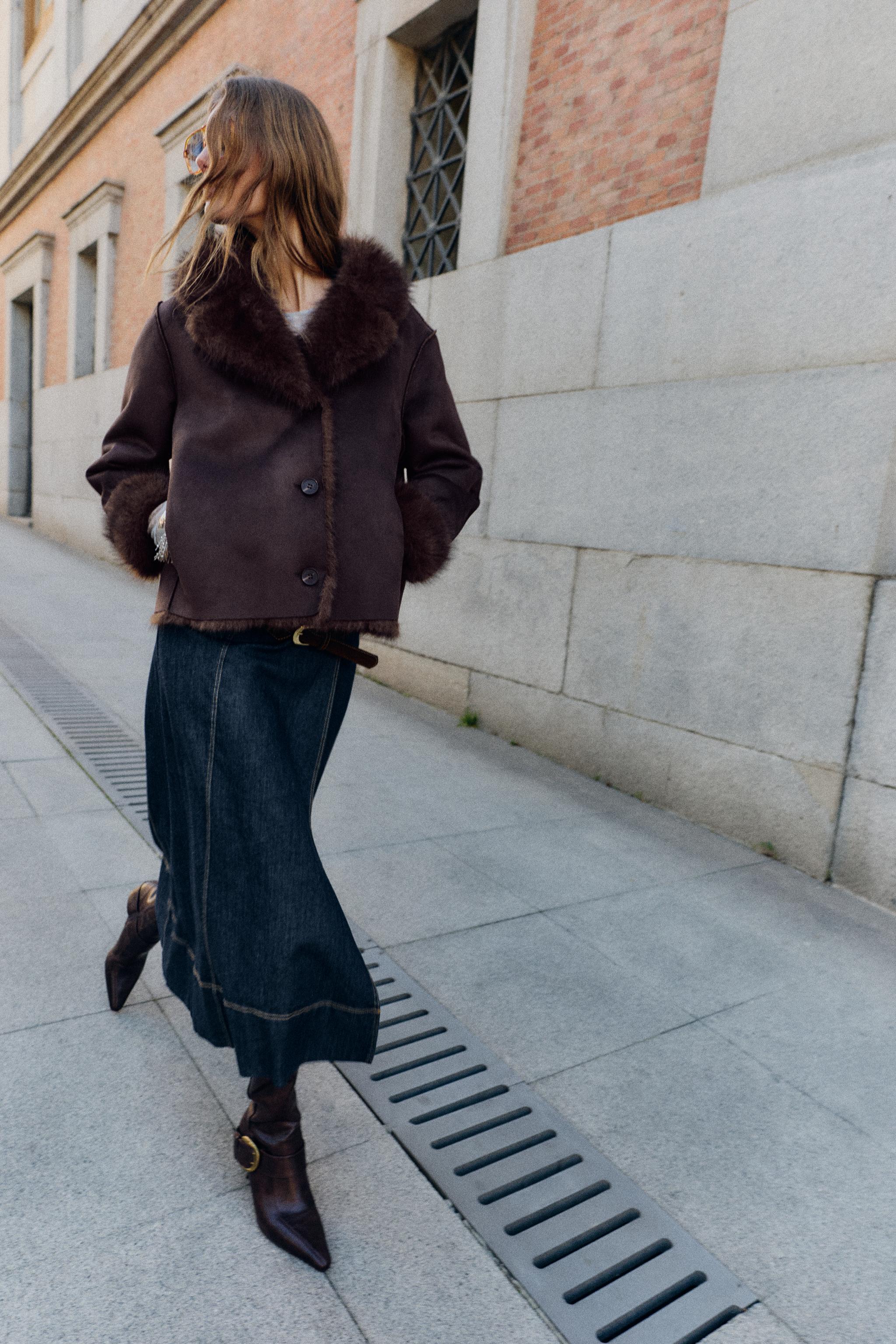 Reversible Double Faced Faux Fur Jacket