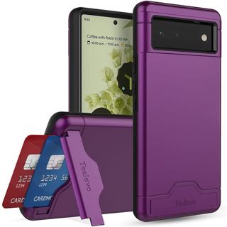 Teelevo Dual Layer Wallet Case for Google Pixel 6