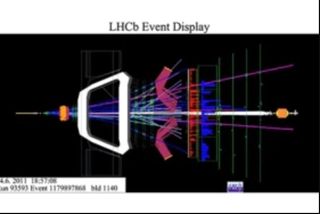 LHCb proton experiment graphic