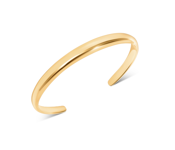 Domed Bangle (gold) - S/m (45mm X 55mm)