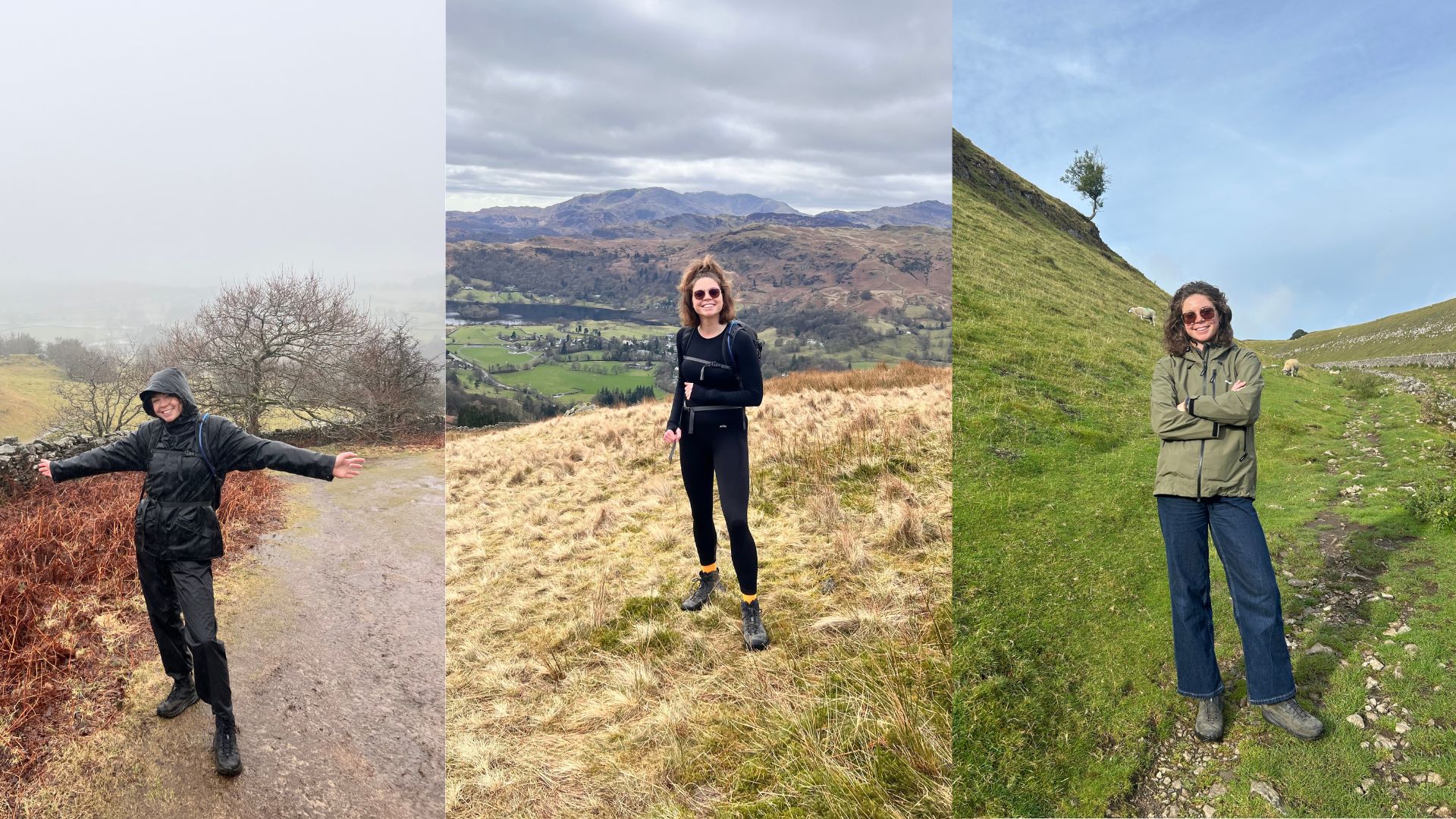 Grace Walsh wearing Hoka Anacapa 2 walking boots
