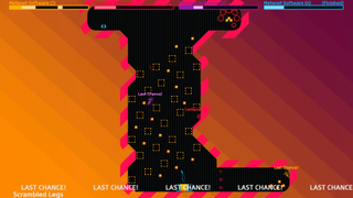 A platforming gauntlet from the game N Plus Infinity Times Two