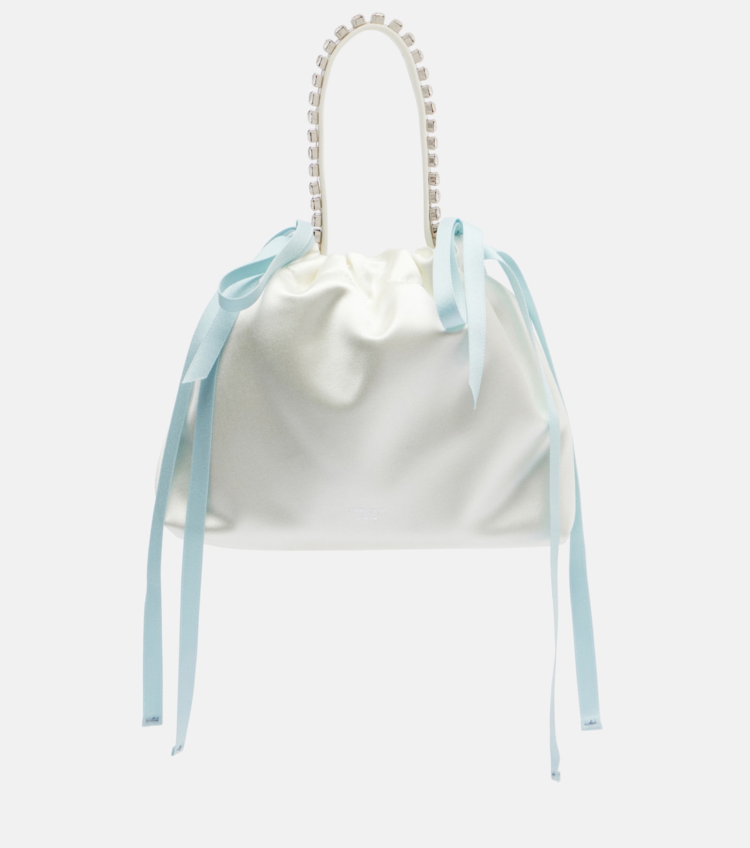 Drawstring Mini Shoulder Bag in White – Jimmy Choo