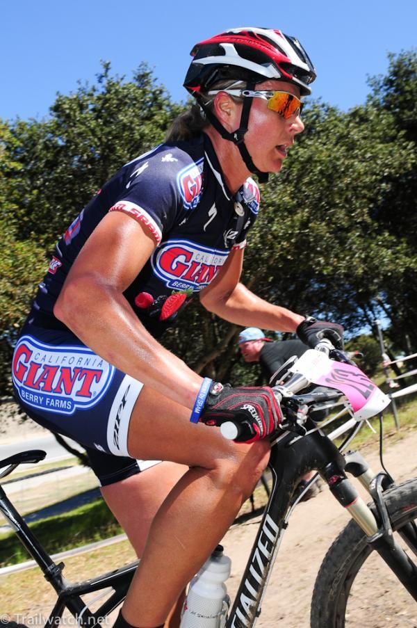 Meredith Miller (Cal Giant Berry) making a rare mountain bike race appearance