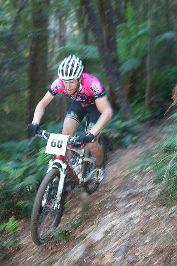 Victorian Rohin Adams lets it roll on the Sterling Valley Downhill on Day 2 at the Wildside MTB.