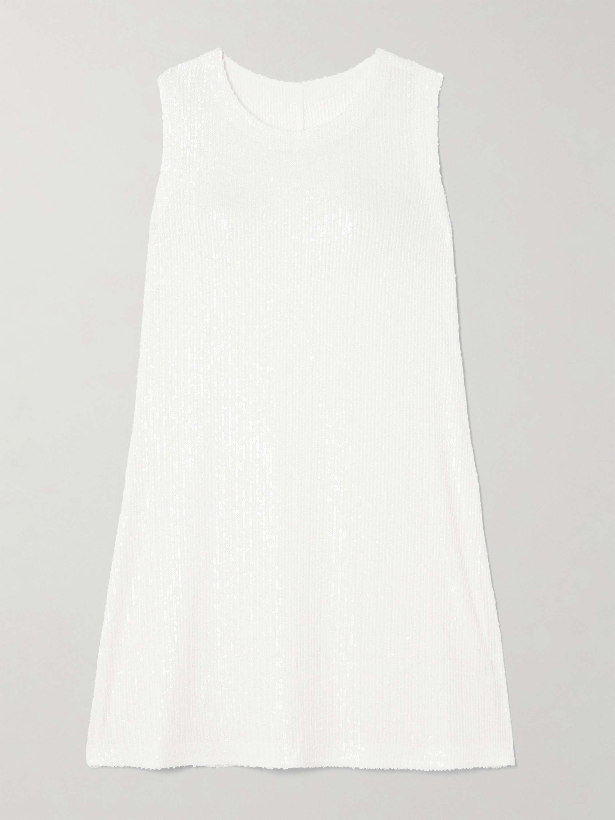 Sequined Jersey Mini Dress