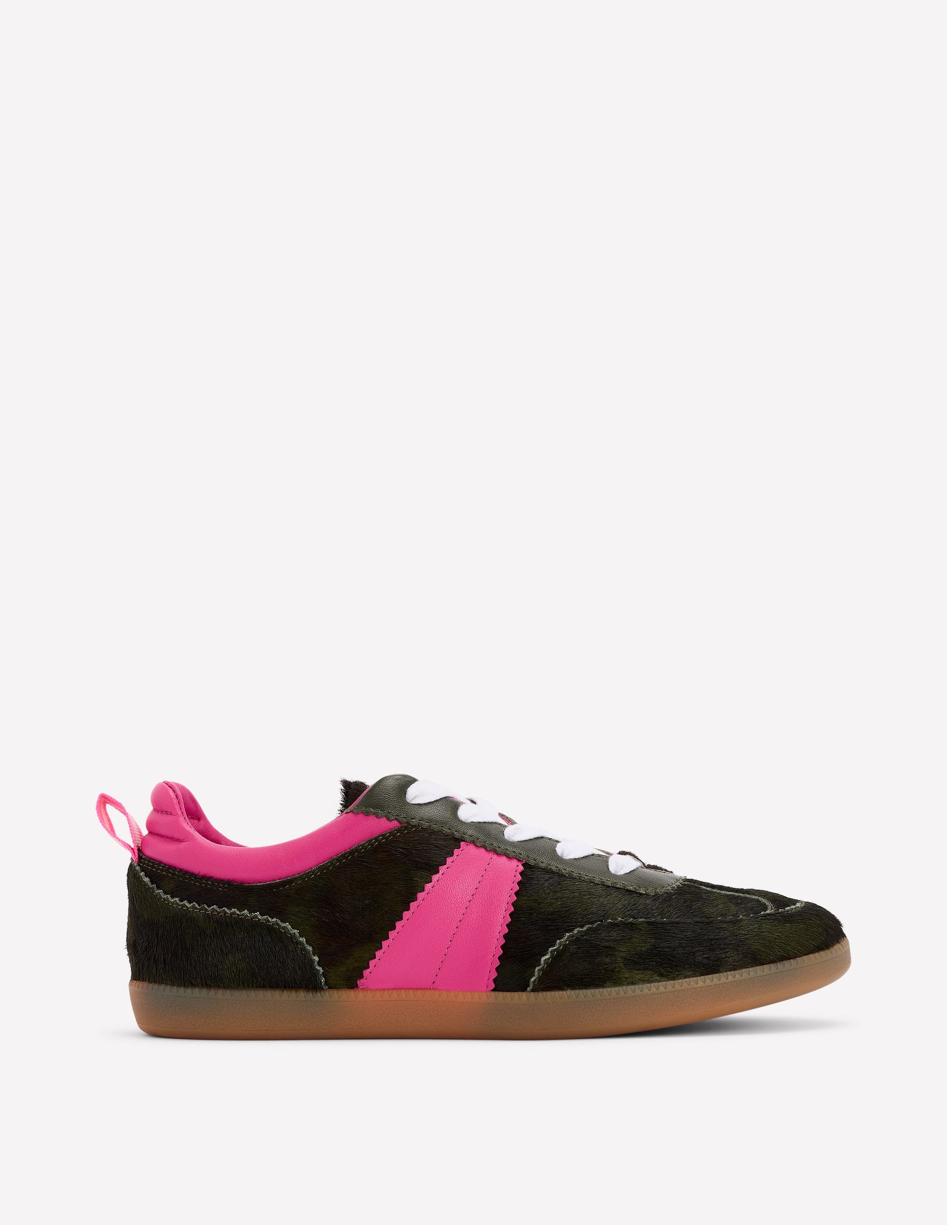 Erin Retro Tennis Trainers-Camo/pink Peony