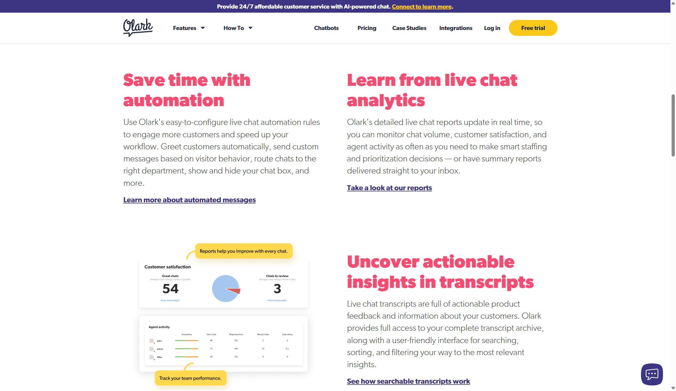 Olark features