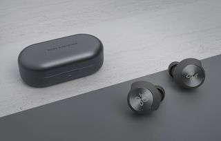 Black earbuds with case