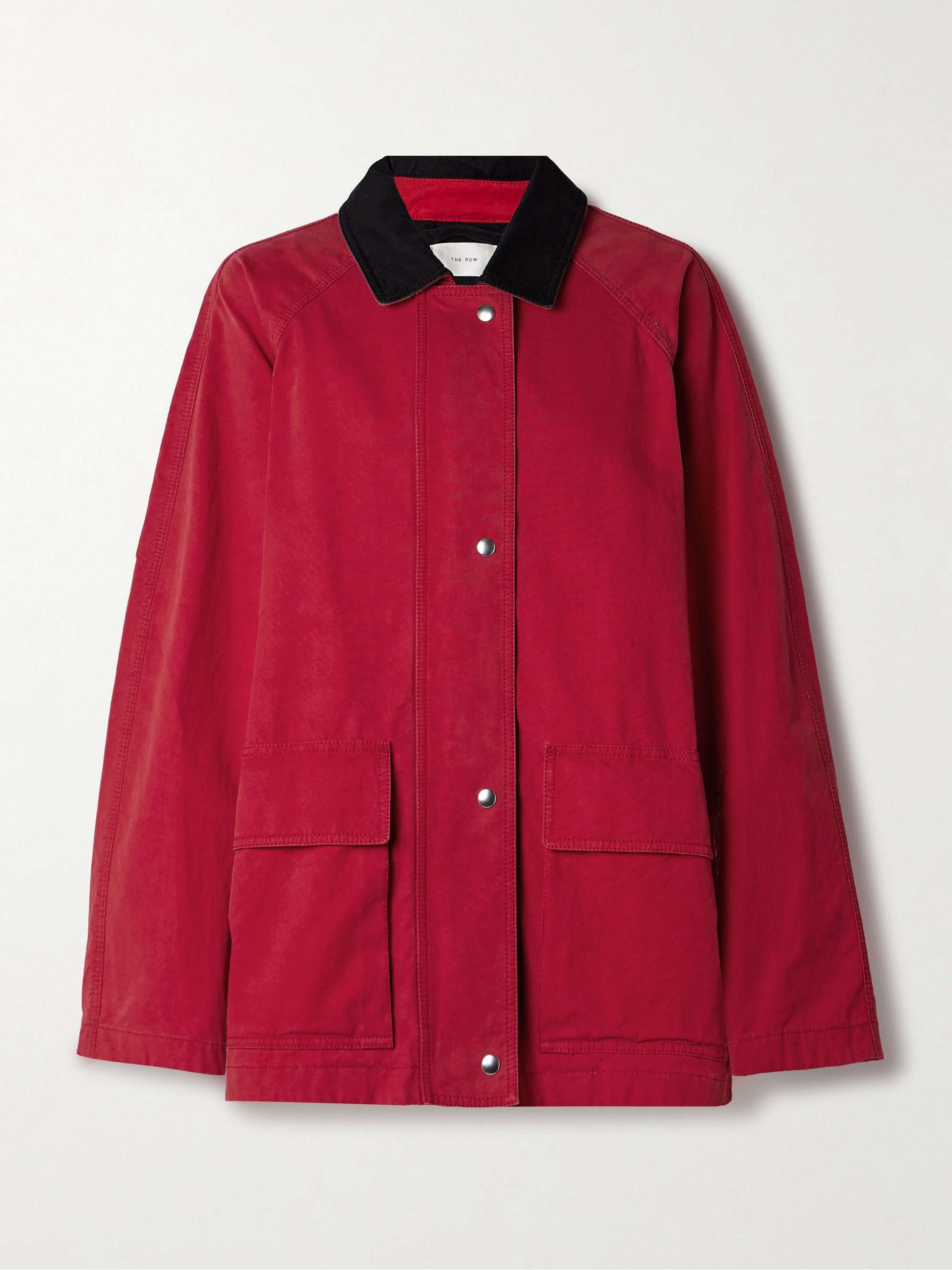 Elodianna Two-Tone Cotton-Canvas Jacket