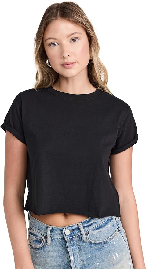 Free People, Free People Women&#039;s the Perfect Tee, Black