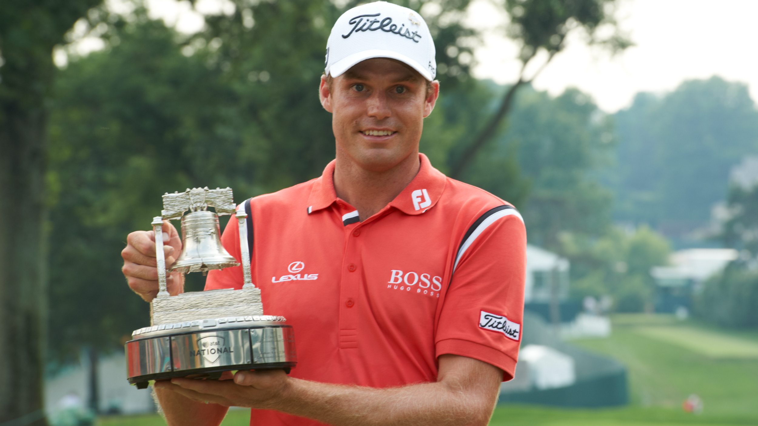 Nick Watney with the AT&amp;amp;T National trophy