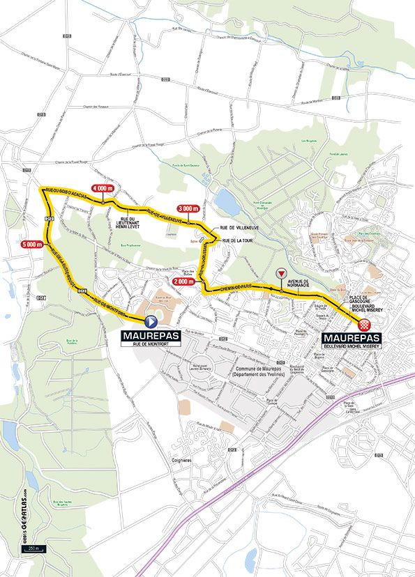 Paris - Nice - Prologue Map