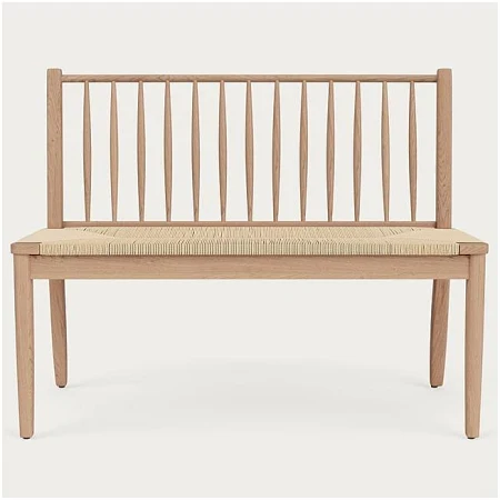 Neptune, Wycombe 2 Seater Oak Dining Bench With Back