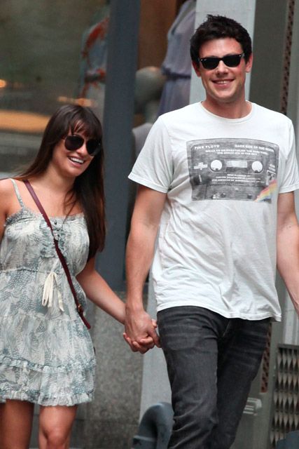 Glee stars Lea Michele &amp; Cory Monteith in New York