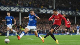 Cristiano Ronaldo scores for Manchester United