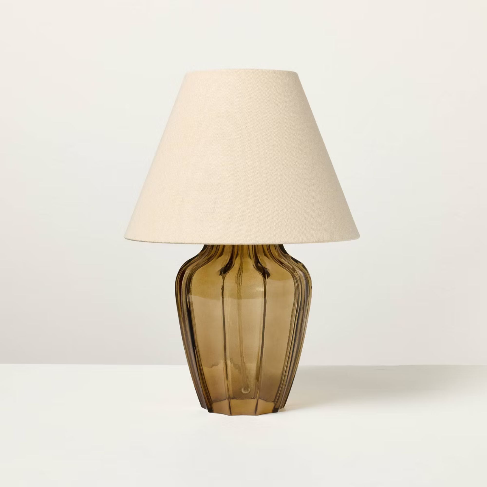 Tan Glass Table Lamp - Hearth &amp;amp; Hand&amp;trade; with Magnolia