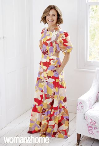 Susanna Reid poses for woman&home Feb 2024 cover