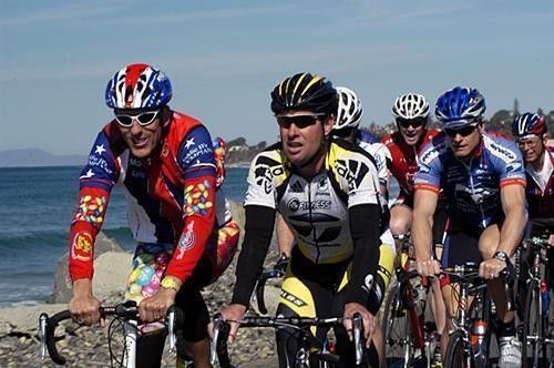 Danny Van Haute and Steve Hegg lead the group.
